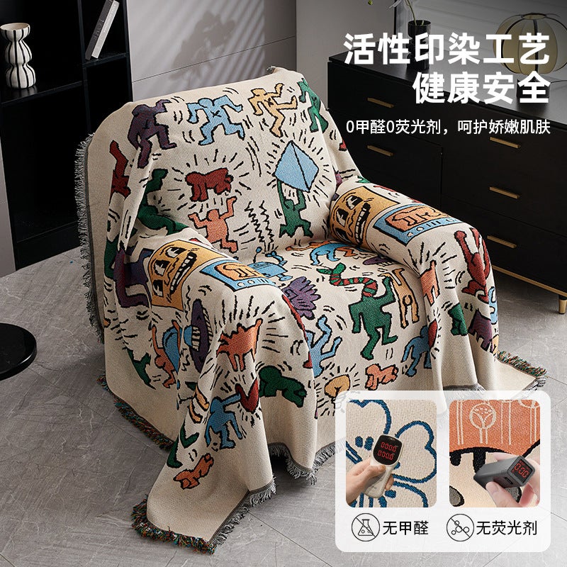 Sofa Cushion Towel Summer Chivas Sofa Cover Cloth Single Full Cover Non-Slip Cushion Cover Sofa Blanket - Image 3
